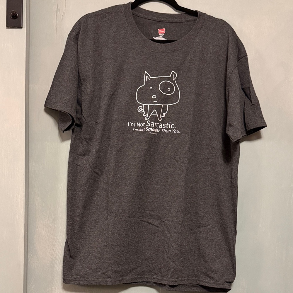 Charcoal Graphic Tee with Fun Print